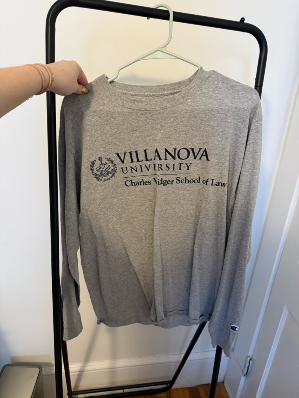 Champion Gray Collegiate Crewneck Tee